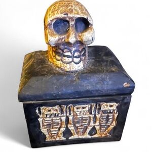 Skull Skeleton Decorative Wooden Wood Box